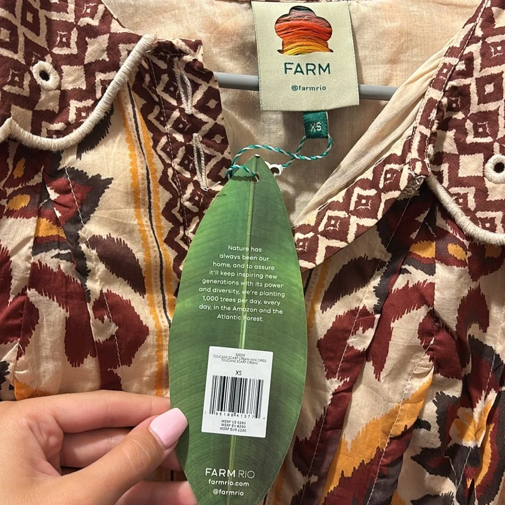 FARM Rio Multicolor Patterned Mini Dress - Picture 3 of 7